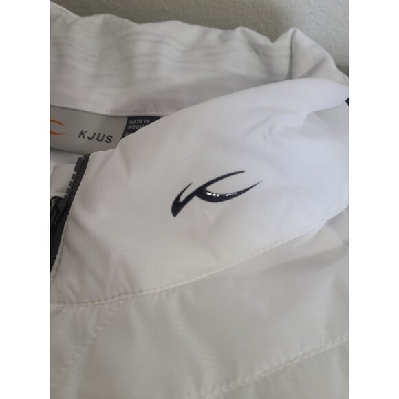 NWT KJUS Men’s Retention Vest White Size 50 Quilted Full Zip Company Embroidery - Picture 7 of 11